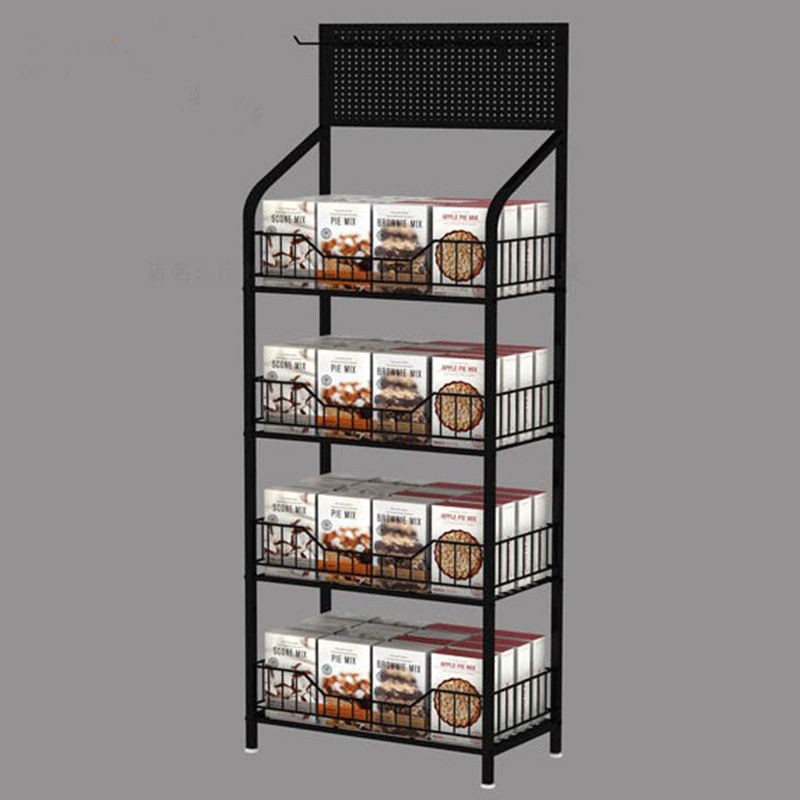 Wire grocery snack display rack