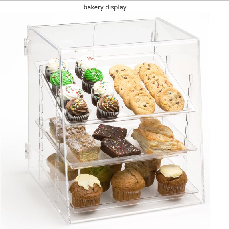 Food countertop display cases for pastries