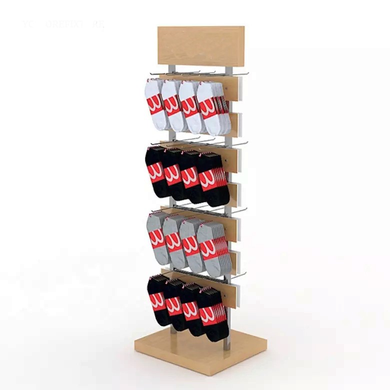  Durable  wooden sock display stand