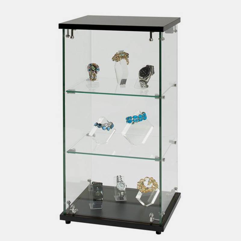 Custom glass lockable cabinet