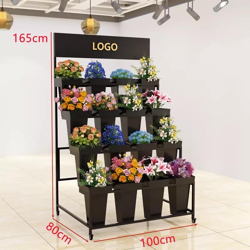Modern Iron Display Flower Shelf