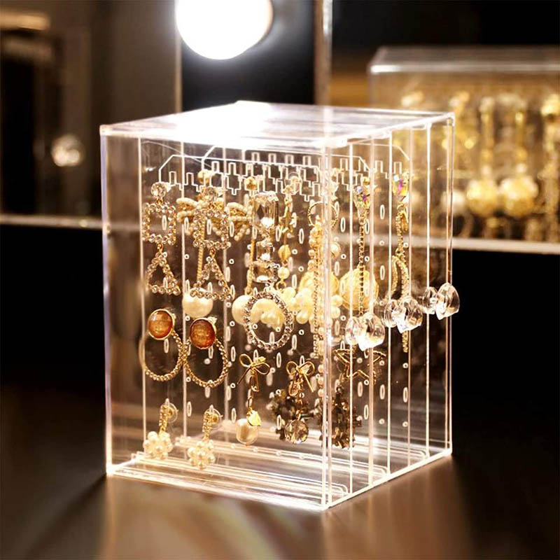 Tabletop jewelry storage cabinets